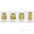 Female Brass Threaded Knurled Insert Embedment Nuts